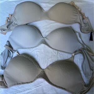 Bra 36”B lot of three bras two are Ellen Tracy one unlabeled extra
